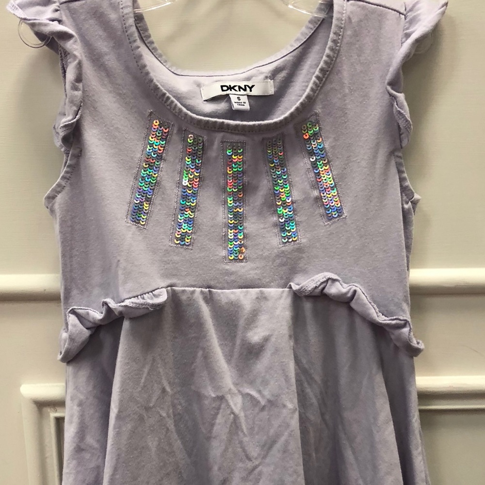 Girls DKNY dress with sequins and ruffles